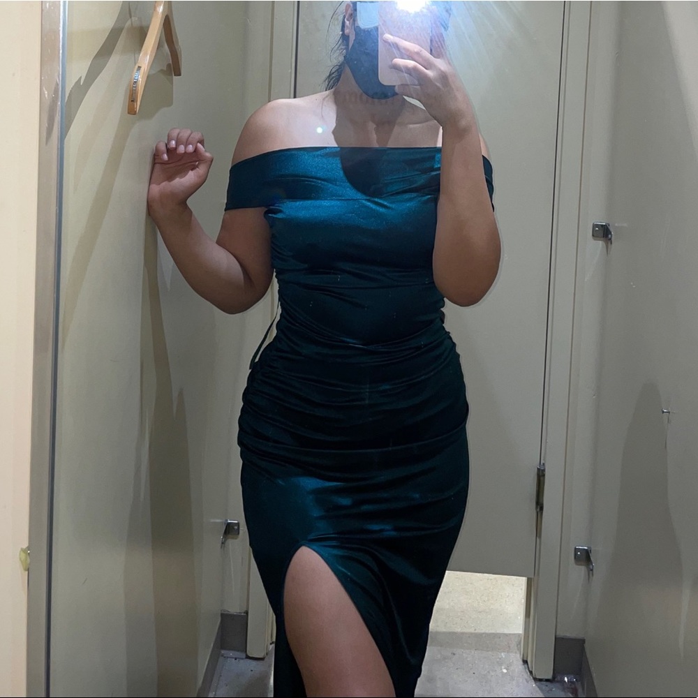 Windsor Hunter Green Long Dress